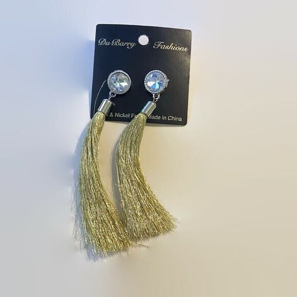 DuBarry Tassel Earrings Pierced Fringe Boho Chic Versatile Streetwear European - Picture 1 of 6